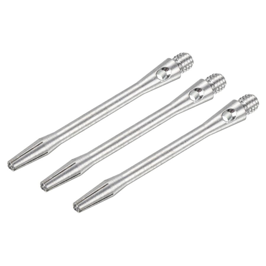 PATIKIL 48mmアルミダーツシャフト ミディアム 2BAスレッド ダーツステムダーツアクセサリー 投げ装具 3個 シルバートーン