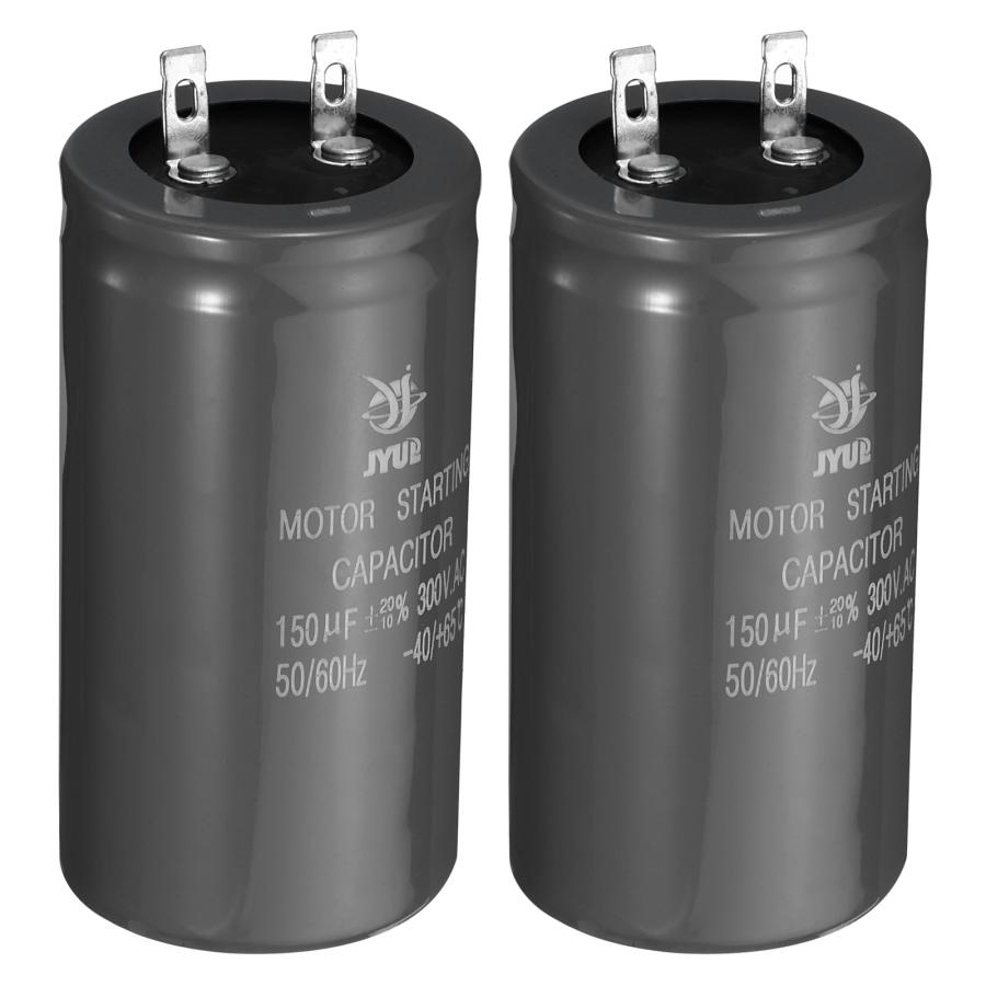PATIKIL モーター始動コンデンサー 2個 150uf 300V 50/60Hz CD60 PATIKIL モーター始動コンデンサー 2個 150uf 300V 50/60Hz CD60