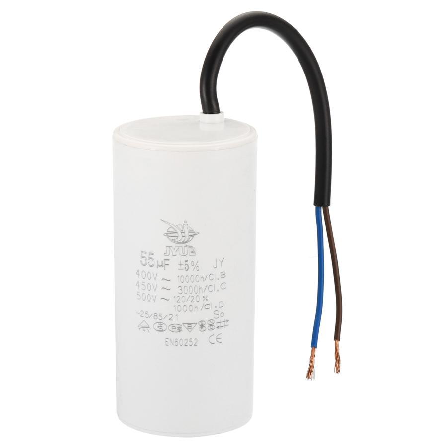 PATIKIL CBB60 14uF Funzione Condensatore,2pz AC 450V 2 Fili 50/60Hz Cilindro Inferiore con Vite 75x40mm per Lavaggio Macchina,Acqua Pompa Motore Stella