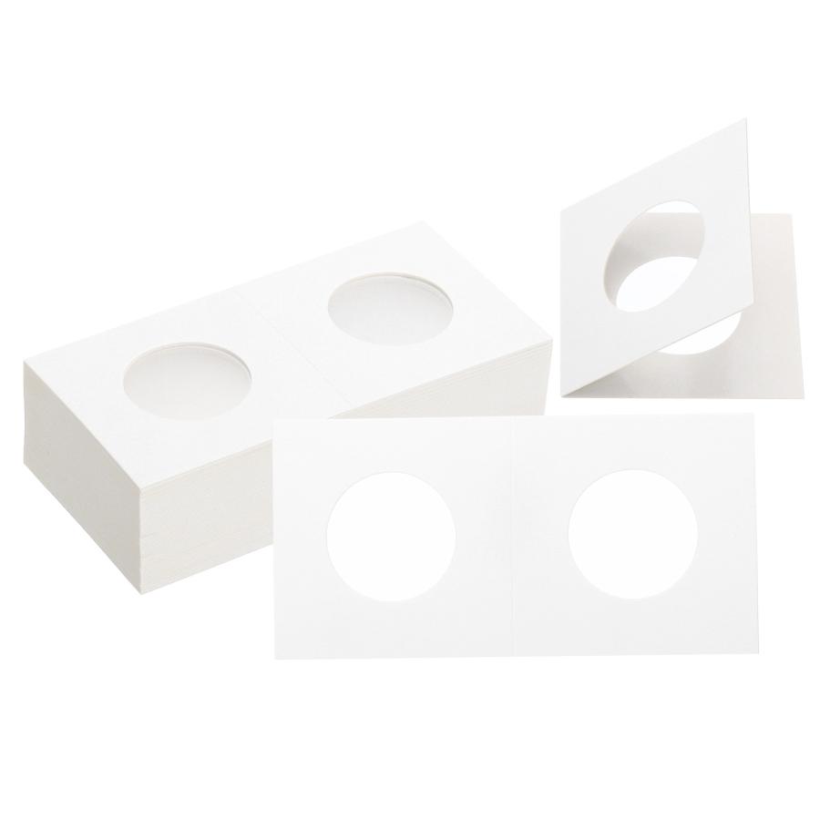 uxcell PATIKIL 2x2 コインフリップ 200個 26.5mm ダンボールコインホルダー ペーパーコインホルダー コイン収集 ホワイト  : ソウテン2号店 - 通販 - Yahoo!ショッピング