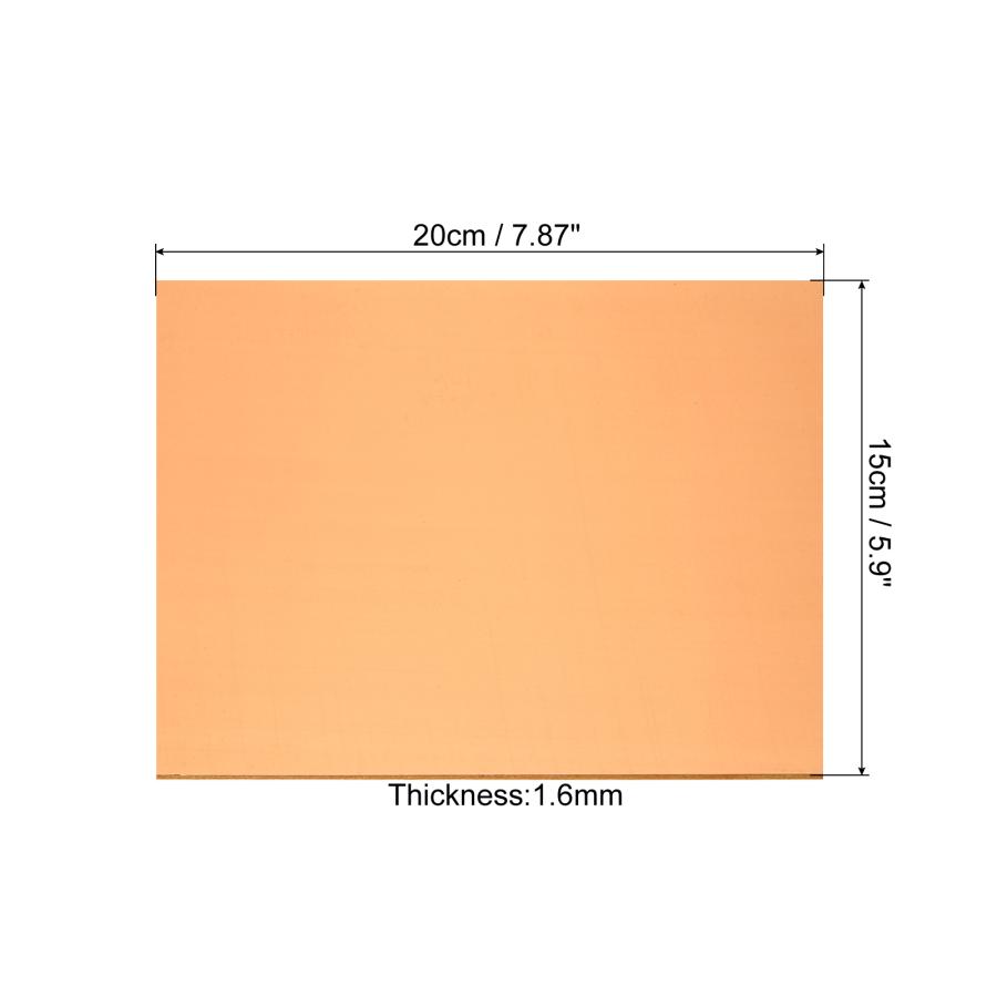 PATIKIL 銅PCBボード 20個入り 片面銅クラッド回路基板ラミネートブランク PCB 20x15cm 厚さ1.6mm プロトタイピング｜soten2｜03