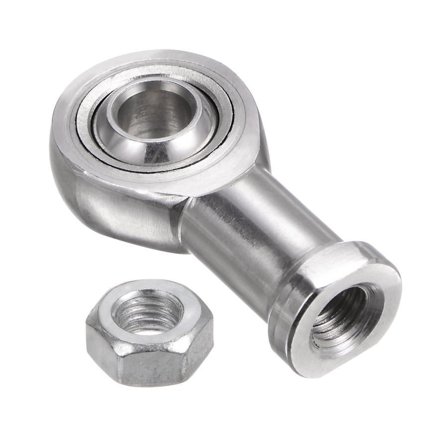 uxcell SSI10T/K 10mmロッドエンドベアリング M10x1.25 メス 右ネジ