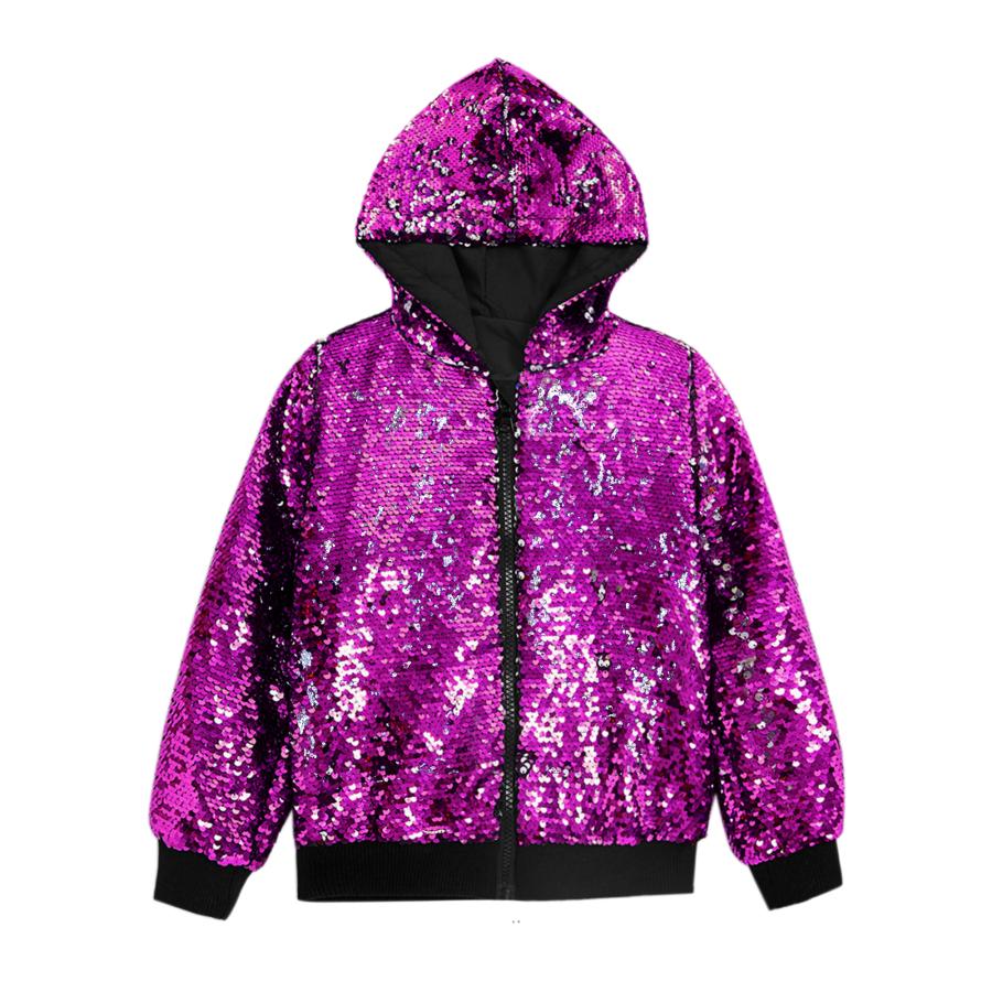 Lars Amadeus メンズ スパンコールジャケット 長袖 ジップアップ 光沢