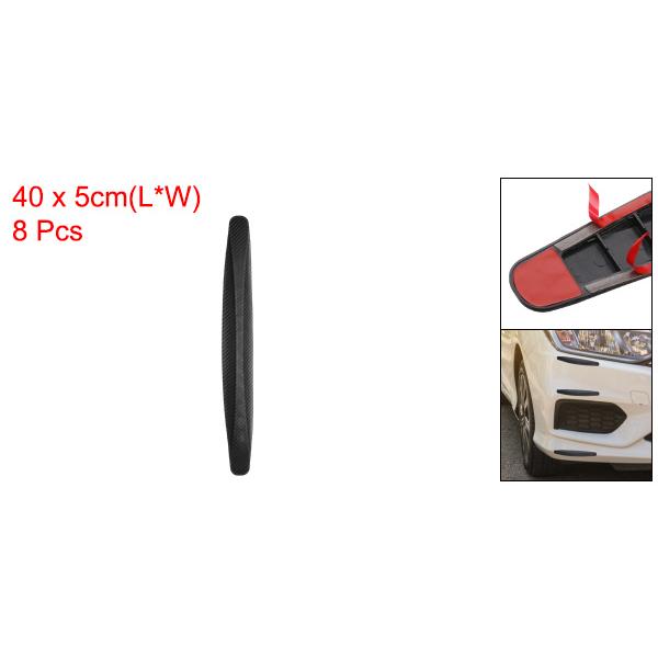 uxcell 車用バンパーガードストリップ 衝突防止 傷防止 バンパープロテクタートリム ユニバーサルフロント＆リアバンパーガード 車 SUV ...