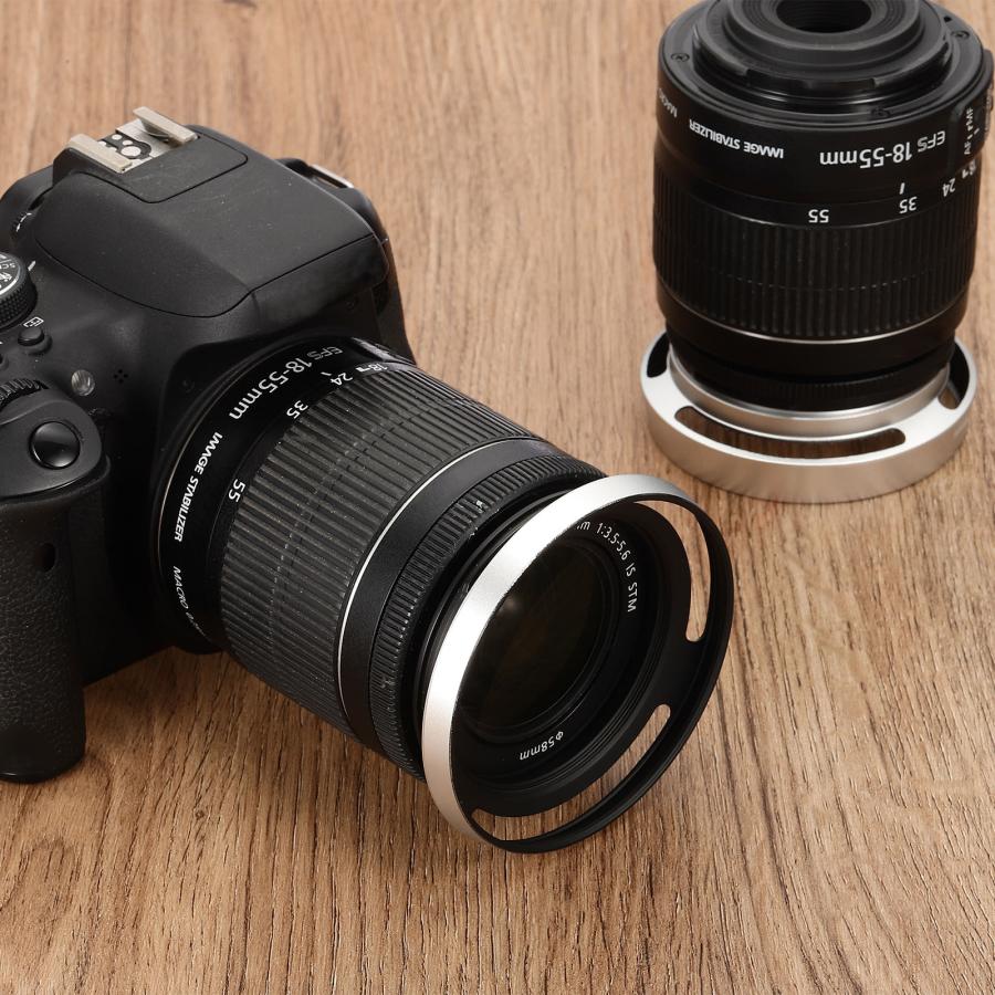 PATIKIL 46mmレンズフード、富士フィルム用ペンタックス用ユニバーサル