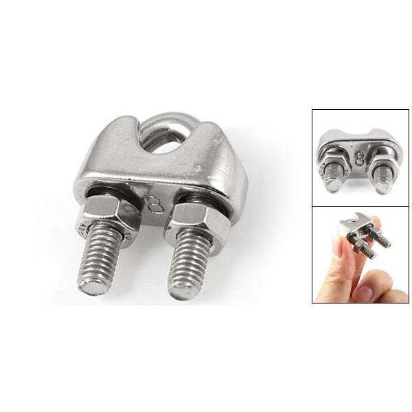 uxcell ワイヤークリップ 8mm 304ステンレス鋼 シルバートーン 1個入り|soten3|02