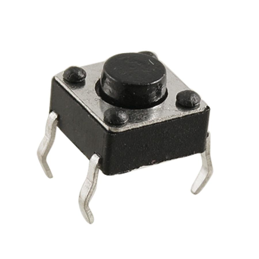 uxcell タクトスイッチ 瞬間 押しボタンスイッチ 制御 6 x 4.3mm DIP