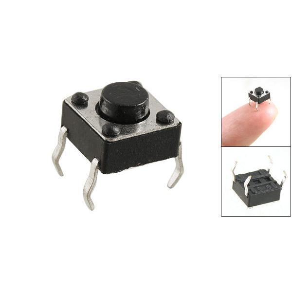 uxcell タクトスイッチ 瞬間 押しボタンスイッチ 制御 6 x 4.3mm