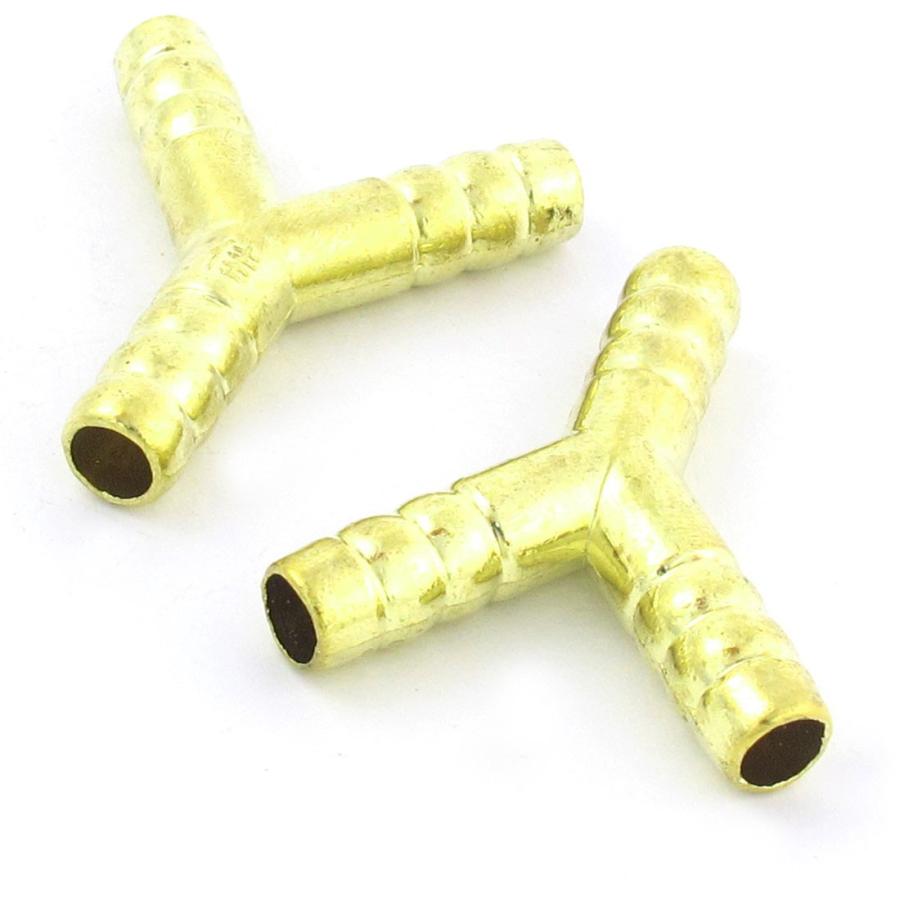 Uxcell ホース継手 コネクタ エアホースジョイナー 真鍮 Yシェイプ 10 6mm径 3分岐 2個入り Aux1049 ソウテン3号店 通販 Yahoo ショッピング