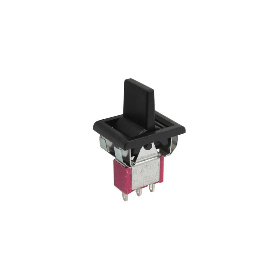 uxcell トグルスイッチ メタル プラスチック製 3ポジション SPDT連絡 モーメンタリ ロッカータイプ AC 250V/3A
