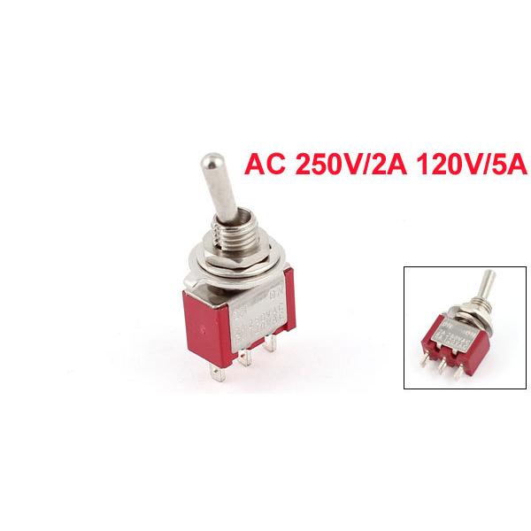 Interruttore A Levetta Mini Micro SPDT ON/OFF/ON - 250V/2A 120V/5A, Nuovo, 1 Pezzo, Senza Marca