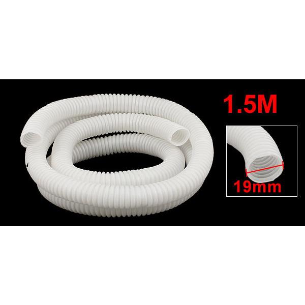 uxcell 1.5M 柔らかい プラスチック 絶縁 コルゲートチューブ 導管