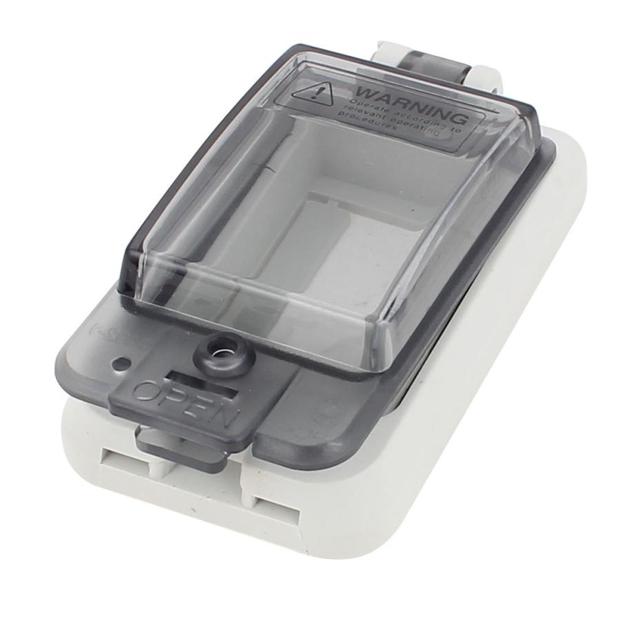 uxcell 配電ボックススイッチカバー 防水 2ポジション サーキット