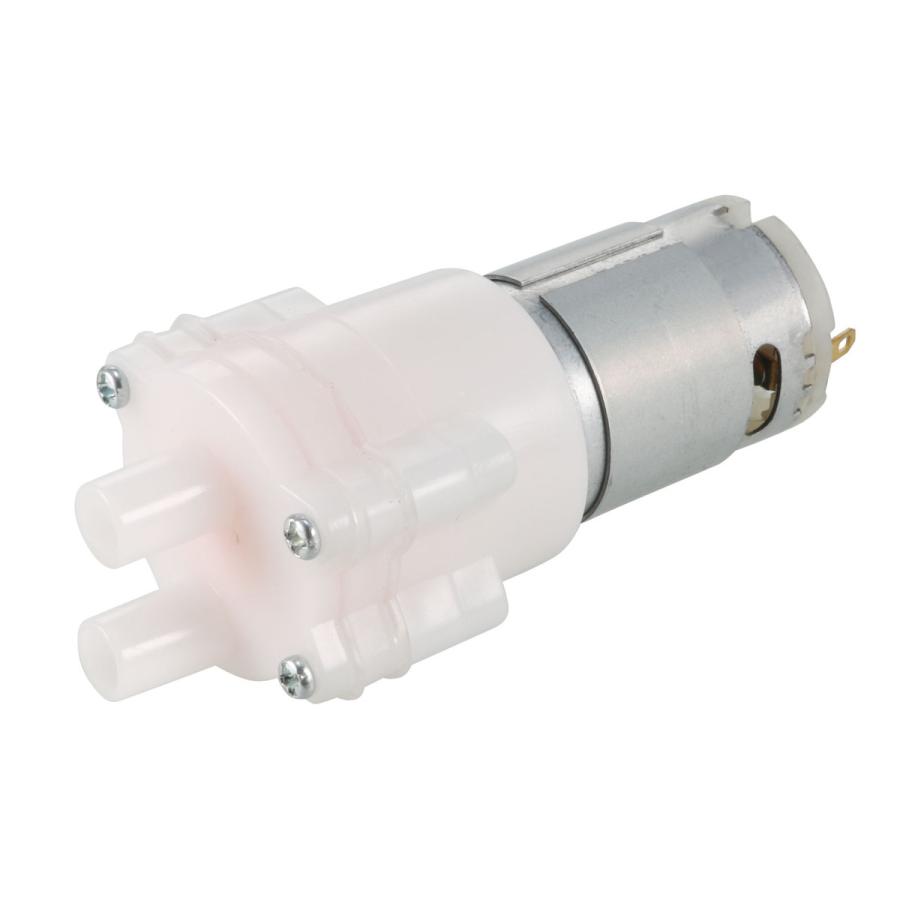 uxcell マイクロウォーターポンプモーター 金属 プラスチック ゴム素材 2ポート ティーエリア 自給式 6V12V