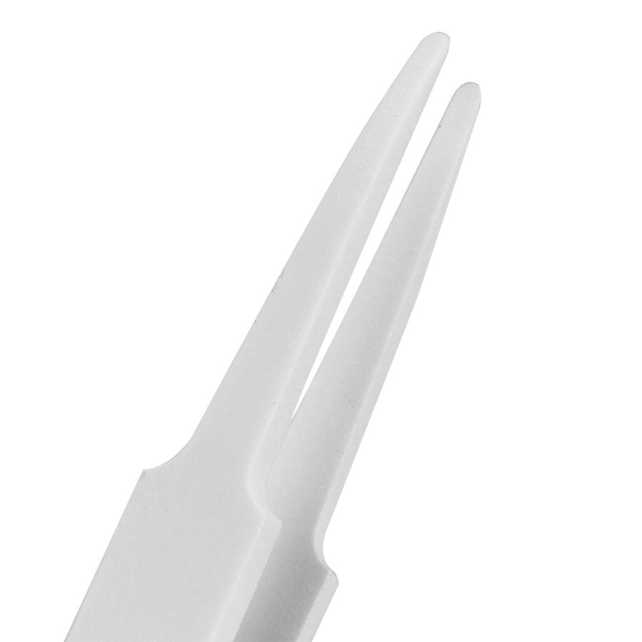 uxcell ピンセット ファインポイントヒント 静電気防止 プラスチック 長さ12cm ホワイト 1個入り｜soten3｜05