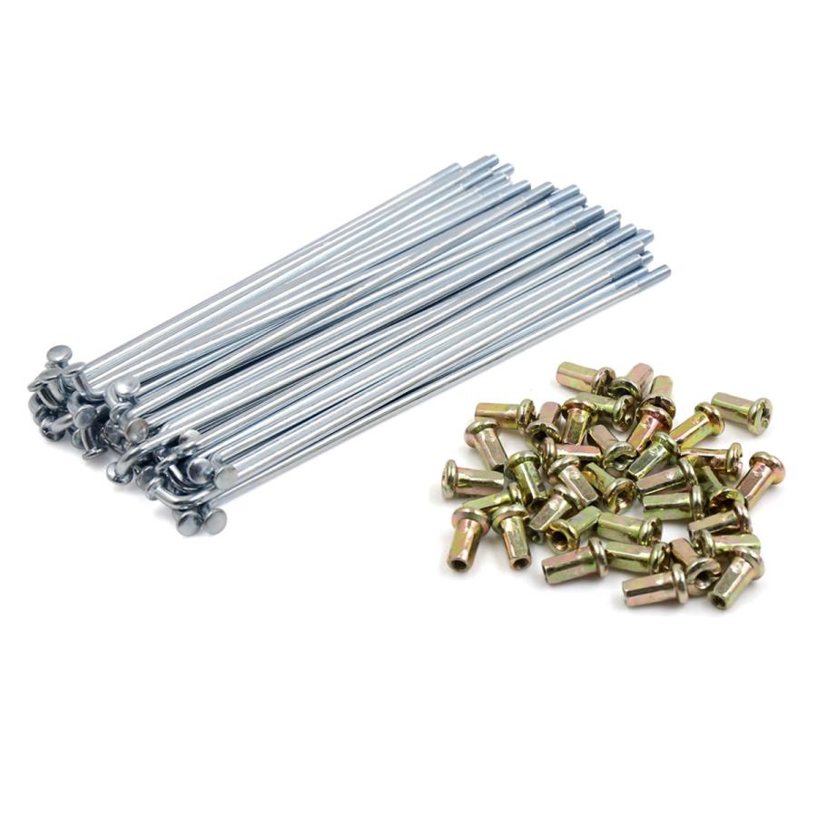 uxcell スポーク 長さ150mm 4mmネジ径 ニップル付き オートバイ用 36