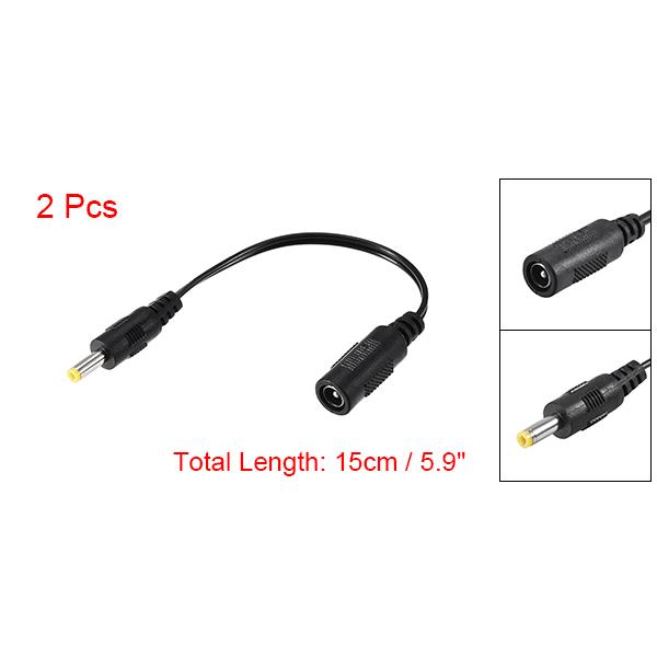 Adaptateur De Pointe 5.5x2.1mm Vers 4x1.7mm - Lot De 2 Câbles De 15cm, Neuf, Marque Uxcell