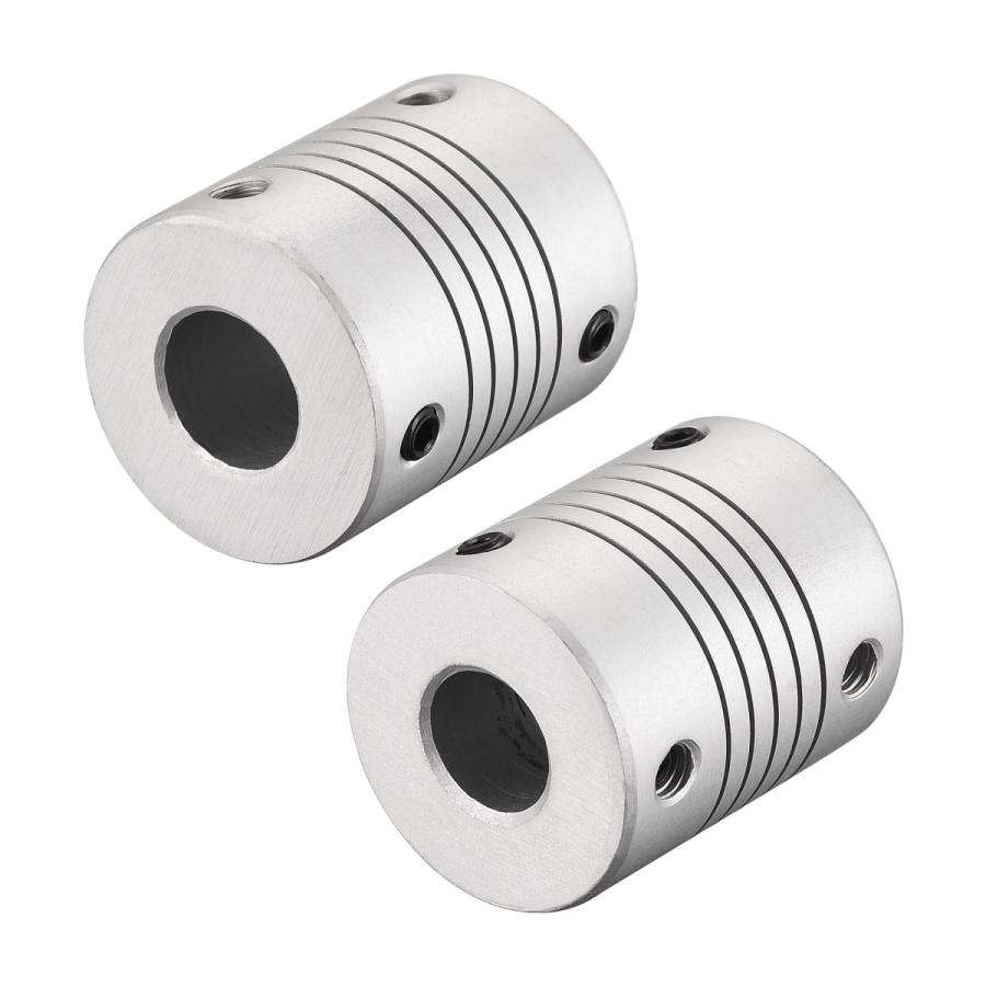 uxcell シャフトカップリング アルミニウム合金 フレキシブルカプラー