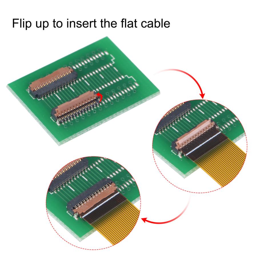 uxcell フレキシブルフラットリボンケーブル 拡張コネクタ付き 25ピン