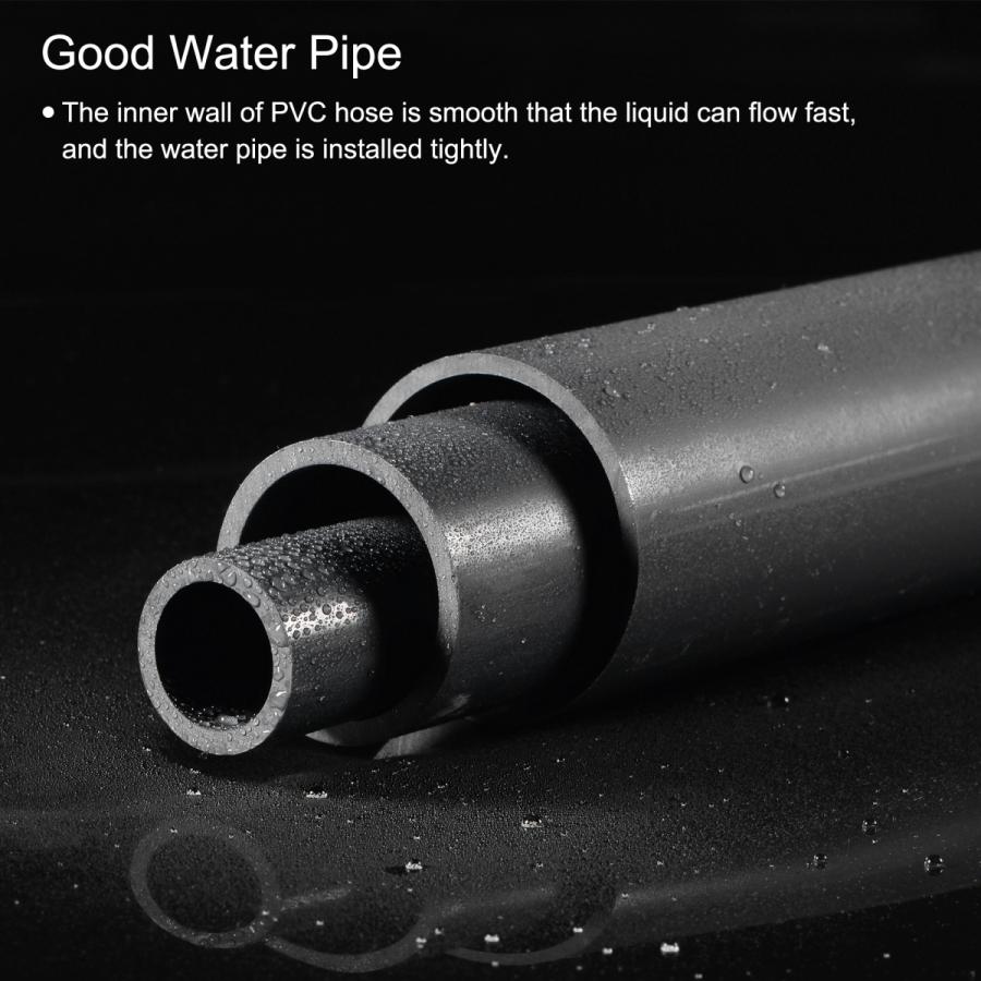 uxcell リジッドラウンドパイプ PVC 16.5mm内径 20mm外径 350mm ハイ