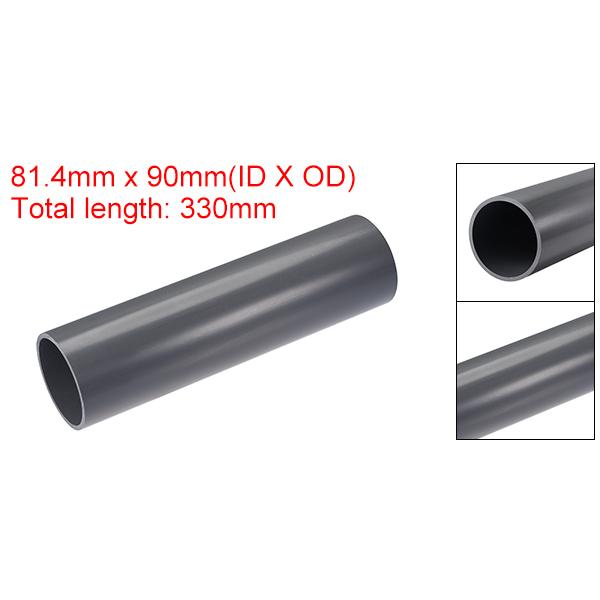 uxcell リジッドラウンドパイプ PVC 81.4mm内径 90mm外径 330mm ハイ