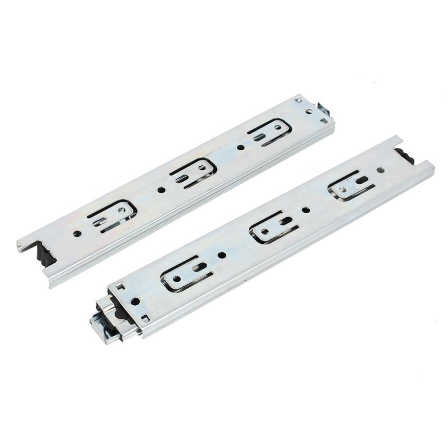 uxcell スライドレール ベアリングタイプ 3段 ボールベアリング 230mm