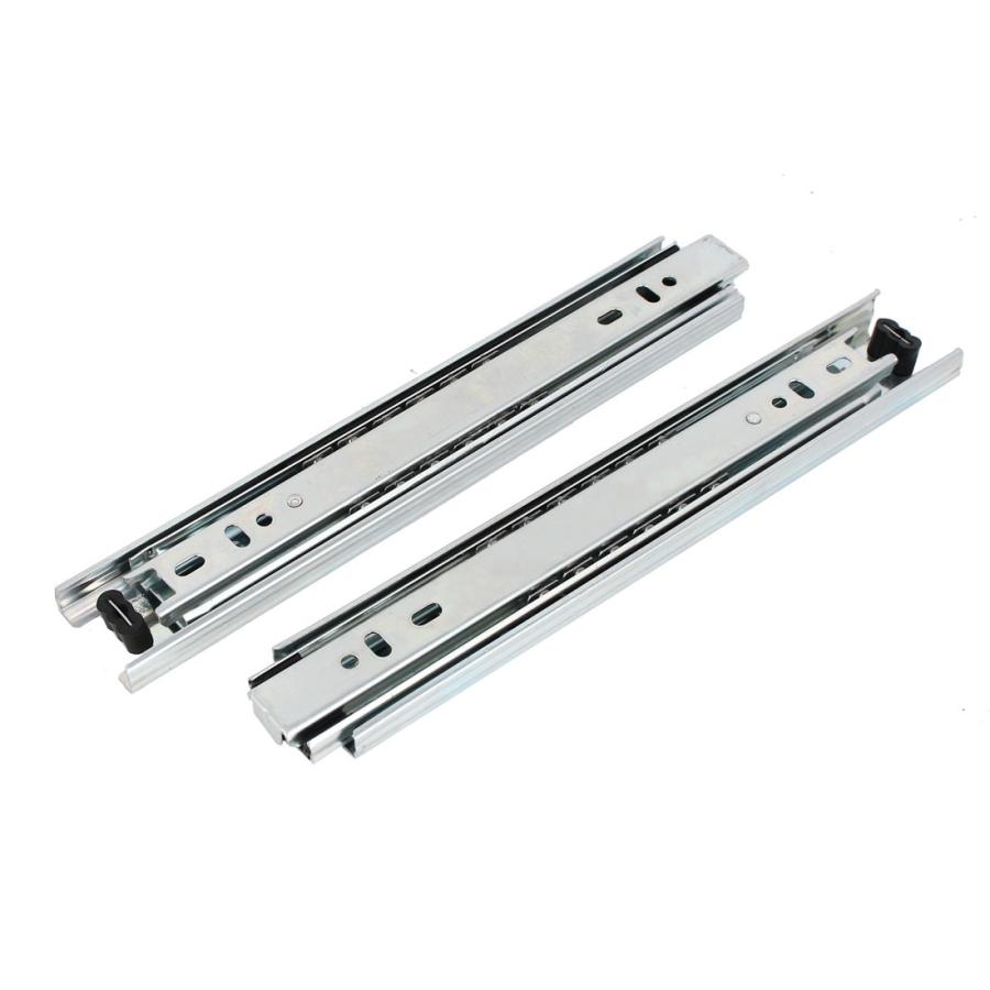 uxcell スライドレール ベアリングタイプ 3段 ボールベアリング 230mm