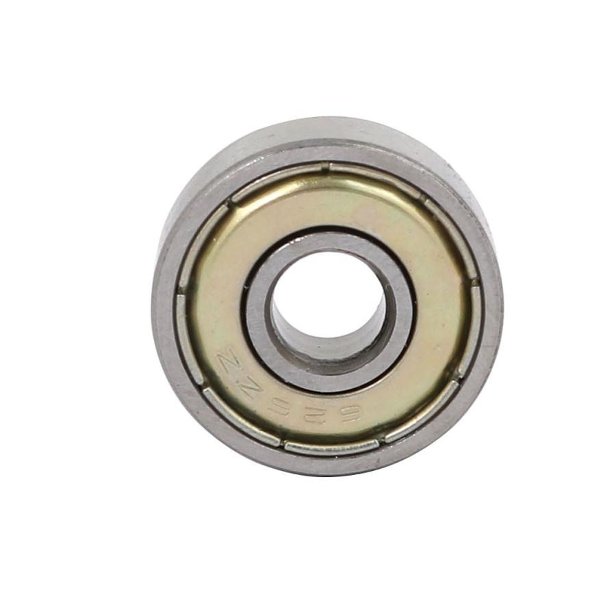 uxcell 深溝玉軸受 ボールベアリング メタル製 シルバートーン ダブル