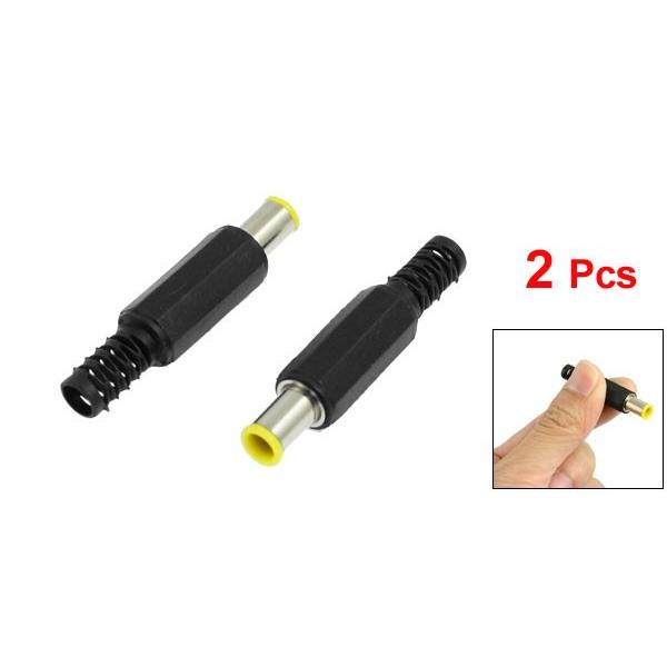 uxcell DCプラグ 4.3mm x 6mm DC オス ジャック アダプタ 2個 