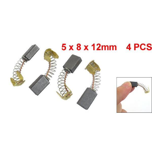 uxcell 電気モーターカーボンブラシ カーボンブラシ 4個 5 x 8 12mm