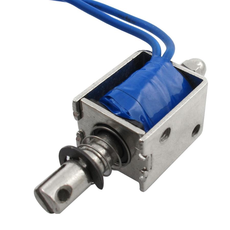 uxcell DC ソレノイド 電磁石 7mm ストローク 12V 500mA プッシュ