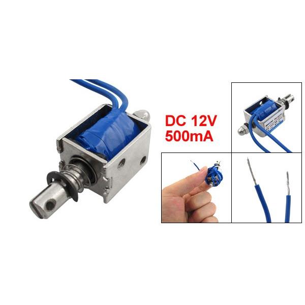 uxcell DC ソレノイド 電磁石 7mm ストローク 12V 500mA プッシュ
