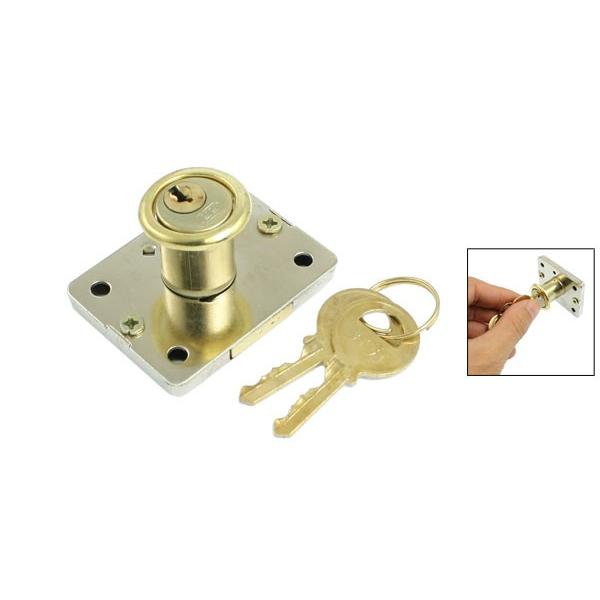 uxcell 引き出し錠 引き出しロック 鍵付き シルバートーン安全