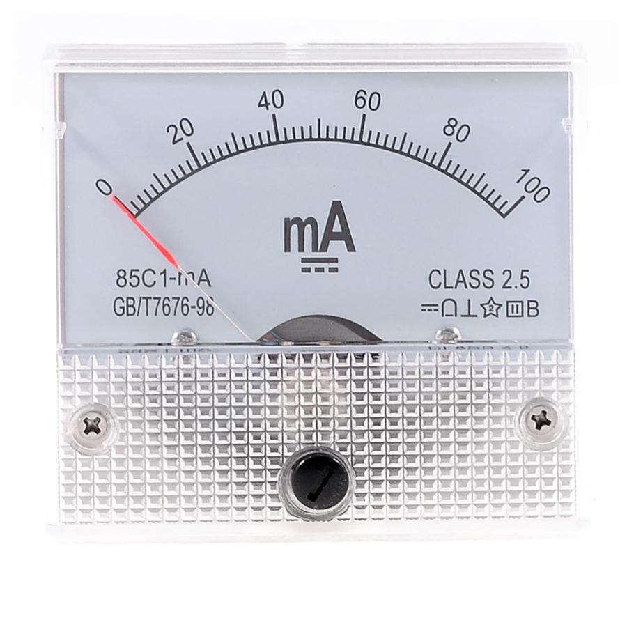 uxcell アナログ電流計 電流メーター クラス2.5 DC0-100mA 85C1-mA