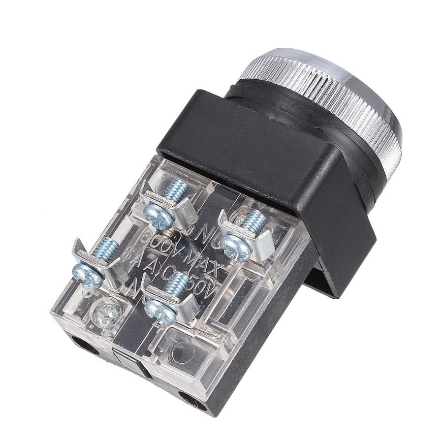 uxcell 押しボタンスイッチ AC 250V 6A 緊急停止DPST押しボタン