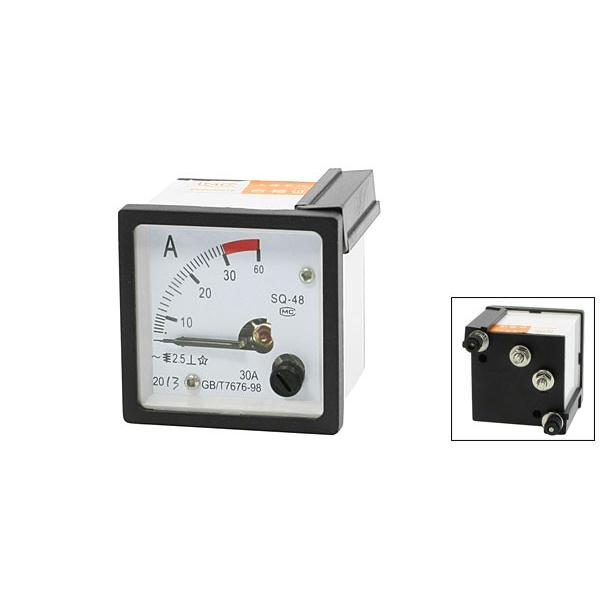 uxcell アナログ電流計 アンペアメーター パネル 交流電圧30A GB/T7676