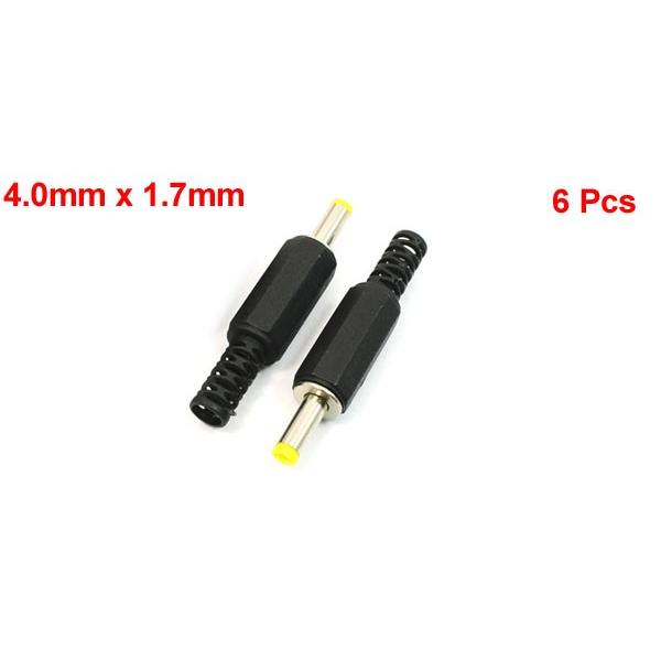 uxcell DCオスプラグ 電源 バレルコネクタ ブラック 4.0mmx1.7mm