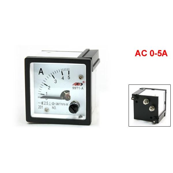 uxcell ACパネルメーター 交流電流計 99T1 計測道具 AC 0-5A 自動制御