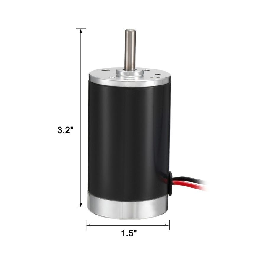 uxcell DCモーター 削減モーター 24V 3000RPM 5mmシャフト 永久磁石の