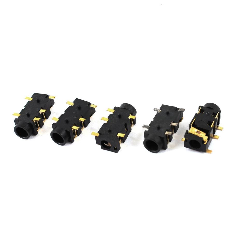 uxcell ステレオジャック ヘッドフォンソケットコネクタ SMT SMD 3.5mm