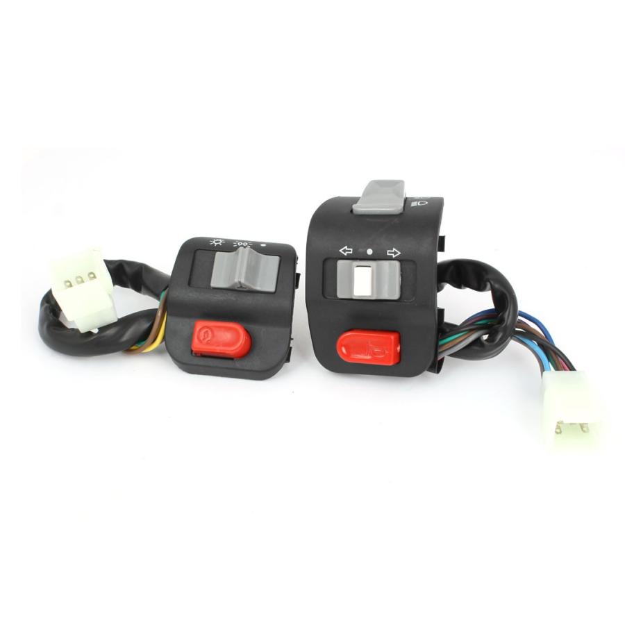 uxcell オートバイのスイッチコントローラ 左右ハンドルバースイッチ