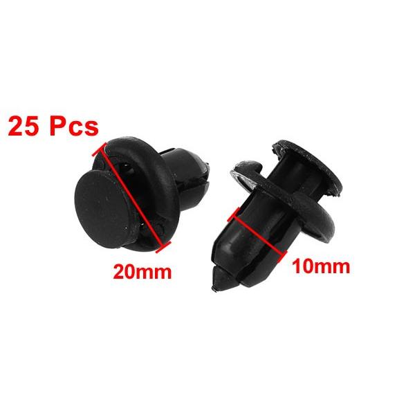 uxcell 10mmホール 25個入り クリップ/リベット/ファスナー リベット