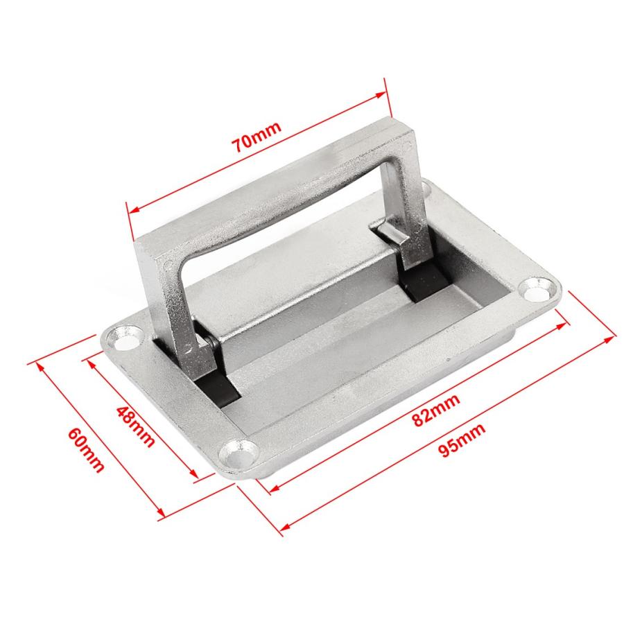 uxcell プル ハンドル 取っ手 食器棚 キャビネット 四角形埋込