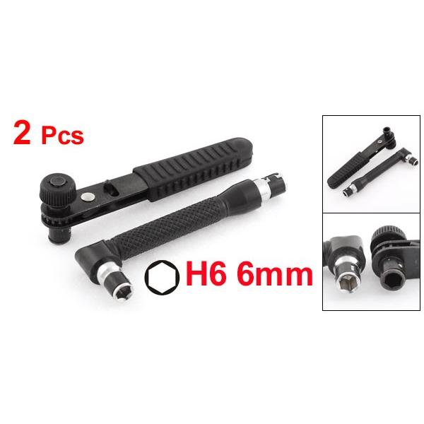 uxcell H6六角トルクラチェットレンチ Tハンドル六角レンチ ラチェット