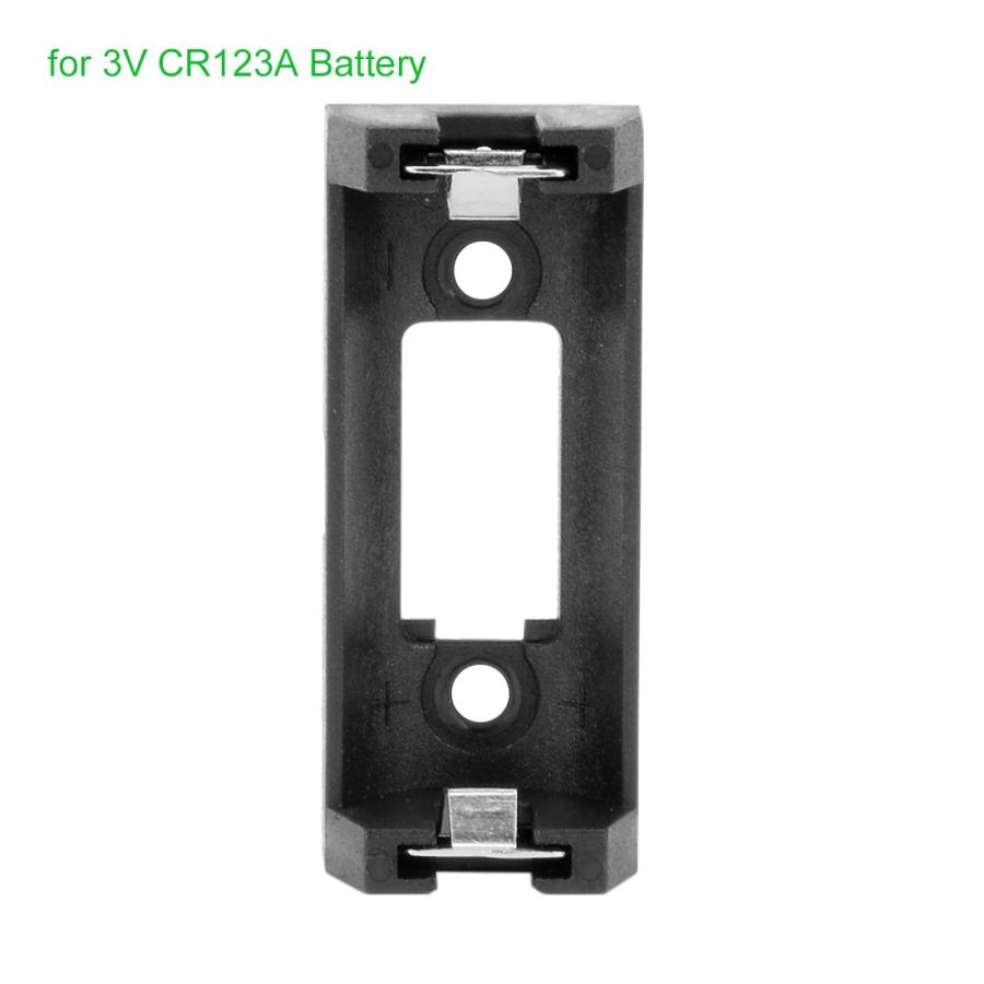 uxcell バッテリーホルダーボックス CR123A CR123 リチウム クリップ