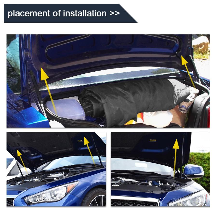 uxcell ガスダンパー ガススプリング 2kgフォース 315mm長さ 自動車