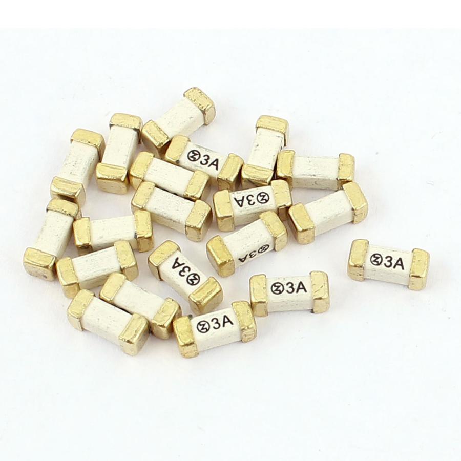 uxcell SMDヒューズ メタル セラミック 6125ヒューズ 3A 250V 20個入り a15122800ux0575ソウテン