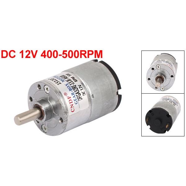 uxcell DCギヤードモーター メタル 磁気 真鍮トーン DFGA32 DC 12V 400
