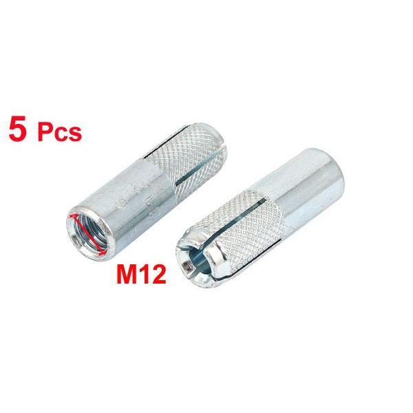 uxcell アンカーボルト スリーブ 拡張ボルト ロング50mm ねじ径M12