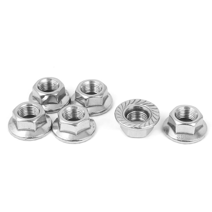 Uxcell 六角フランジナット 304 ステンレス鋼素材 M10x1mm 6枚入り Aux0384 ソウテン 通販 Yahoo ショッピング